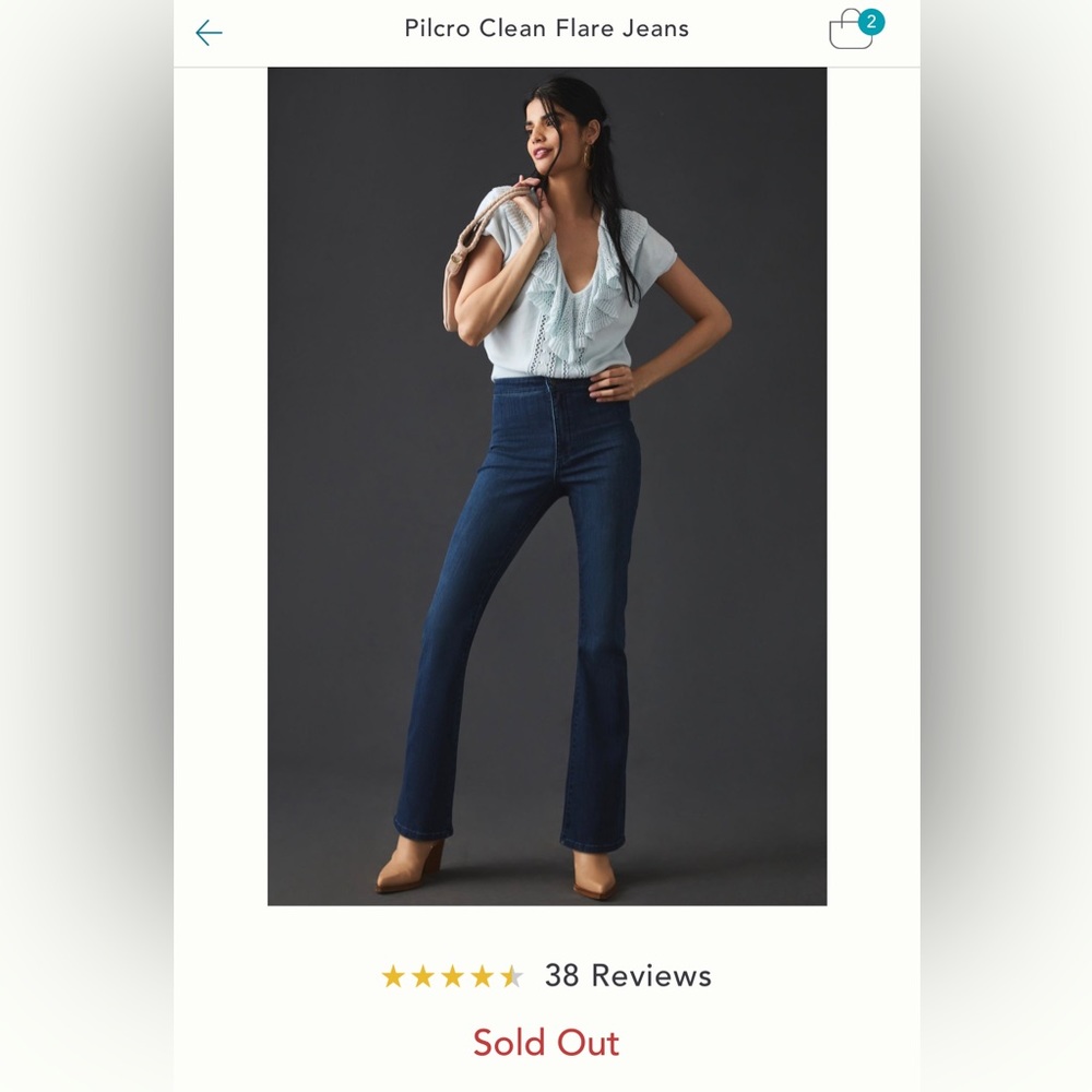 Anthropologie Pilcro Clean Flare Jeans